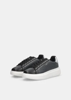 Sneakers platform con logo