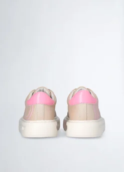 Sneakers platform con maxi logo