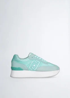 Sneakers platform délavé
