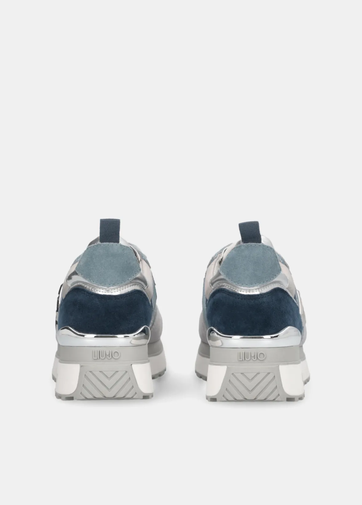 Sneakers platform effetto laminato