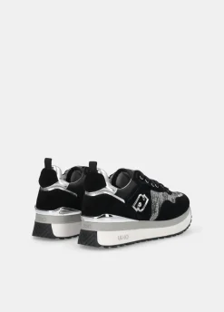 Sneakers platform effetto laminato