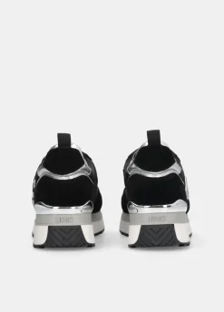 Sneakers platform effetto laminato