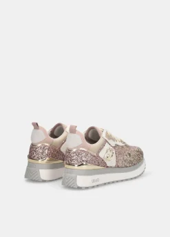 Sneakers platform full glitter