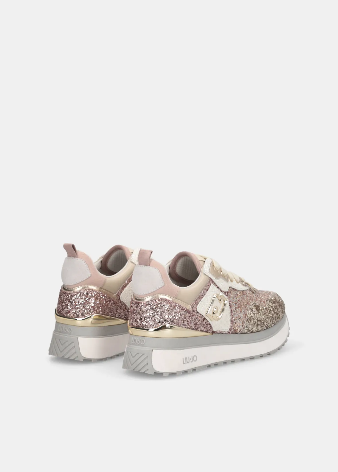 Sneakers platform full glitter