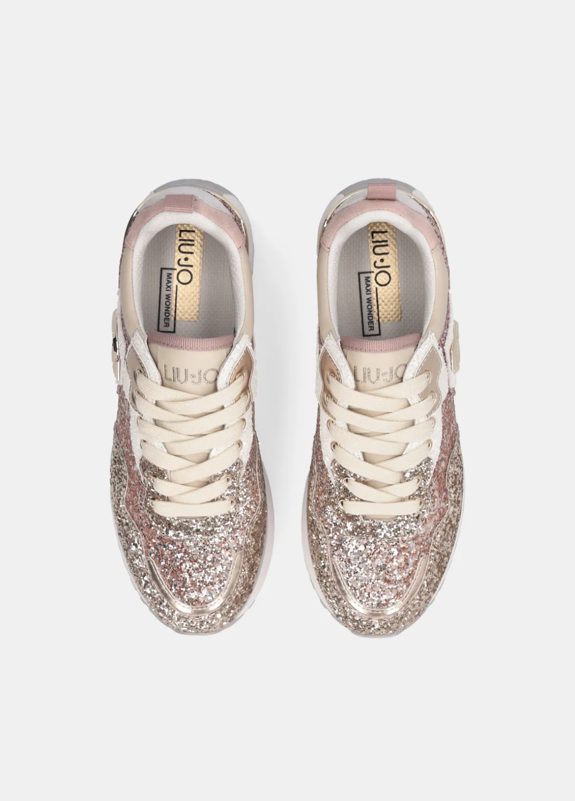 Sneakers platform full glitter