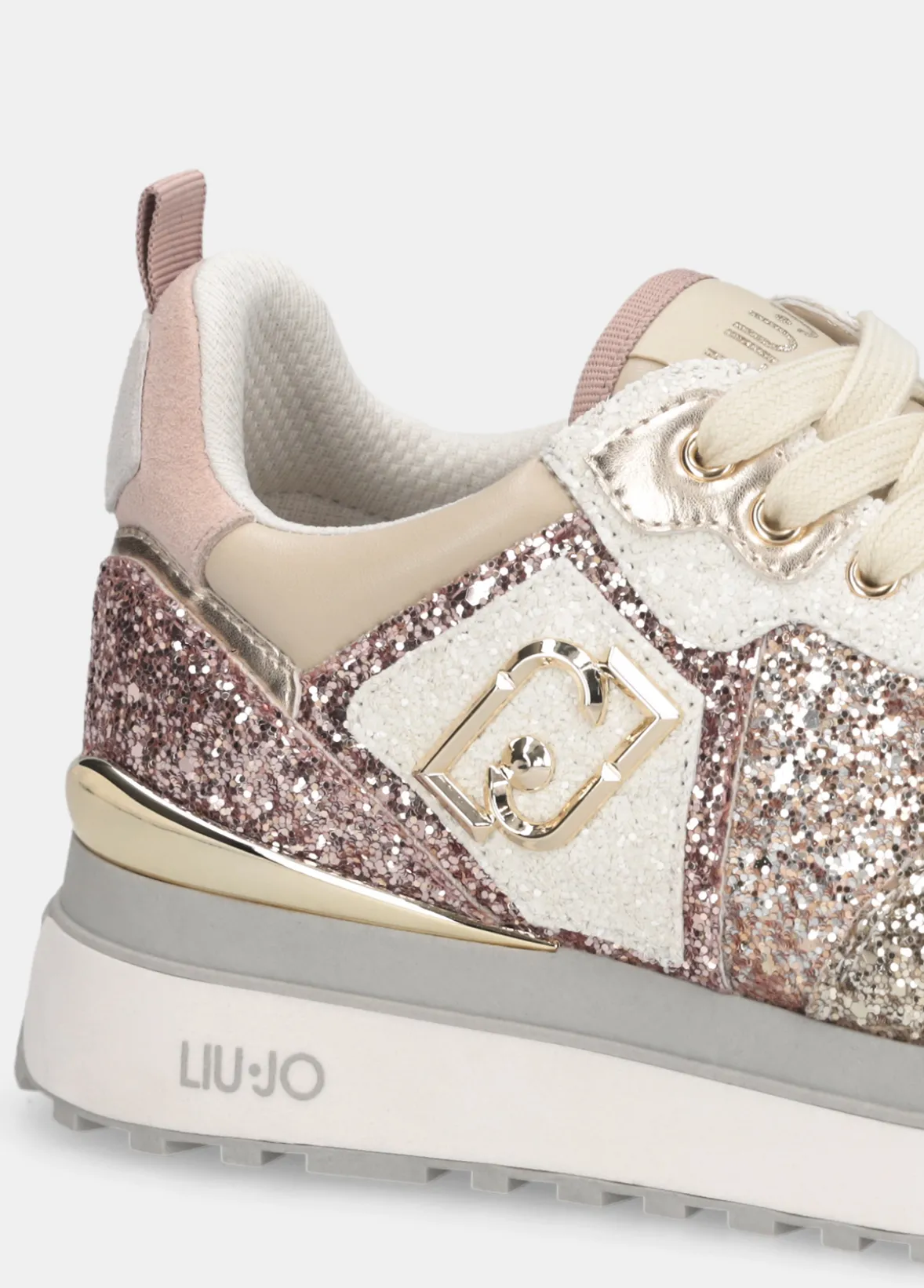 Sneakers platform full glitter
