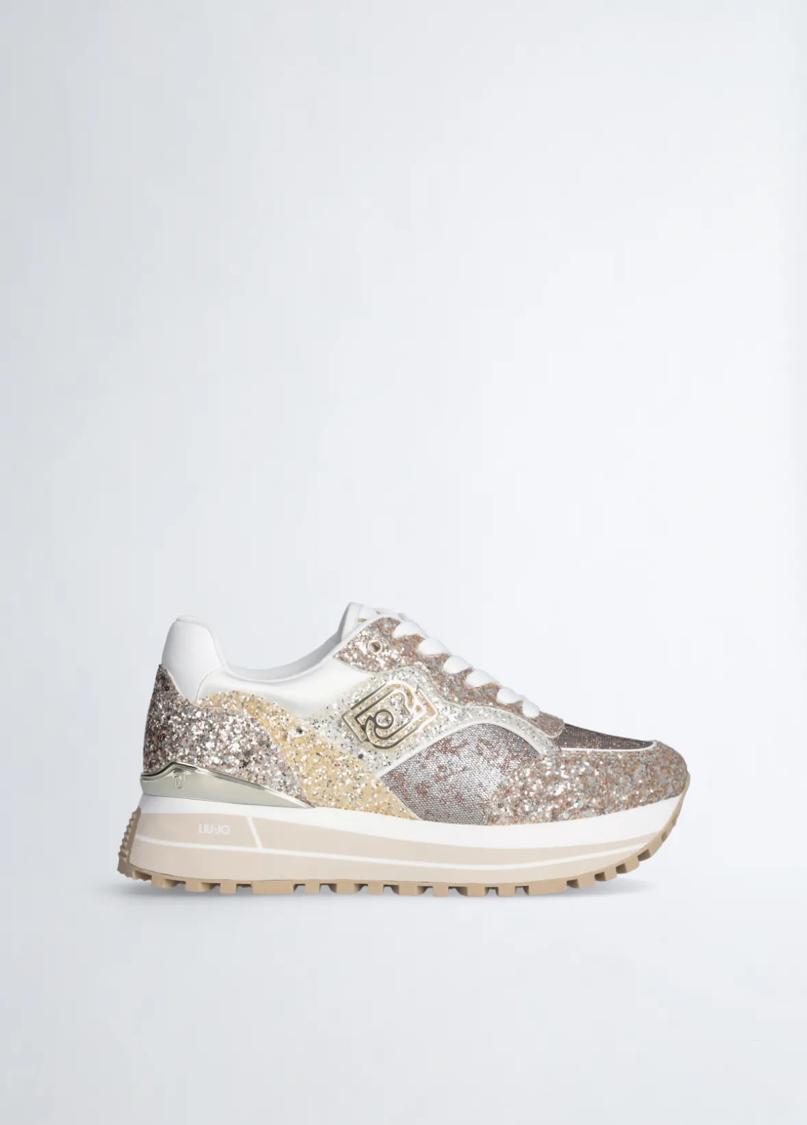 Sneakers platform full glitter