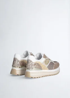 Sneakers platform full glitter