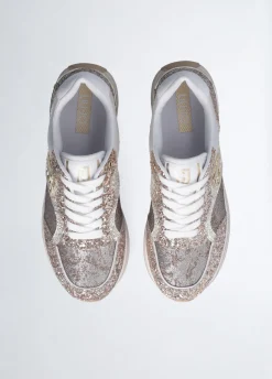 Sneakers platform full glitter