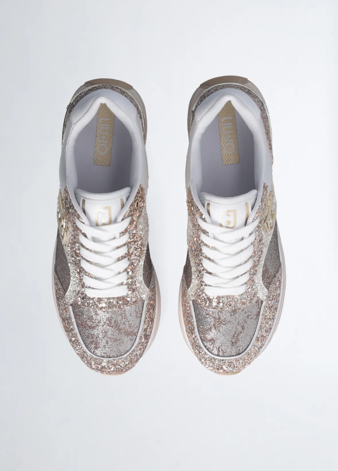 Sneakers platform full glitter