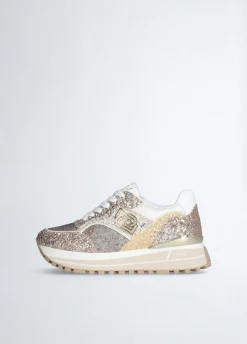 Sneakers platform full glitter