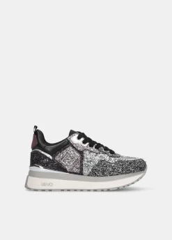 Sneakers platform full glitter