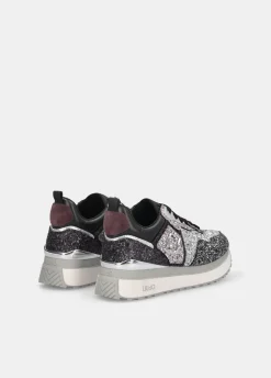 Sneakers platform full glitter