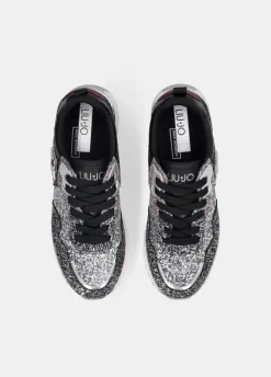 Sneakers platform full glitter
