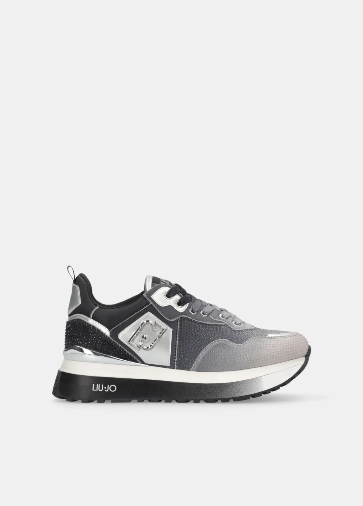 Sneakers platform full strass
