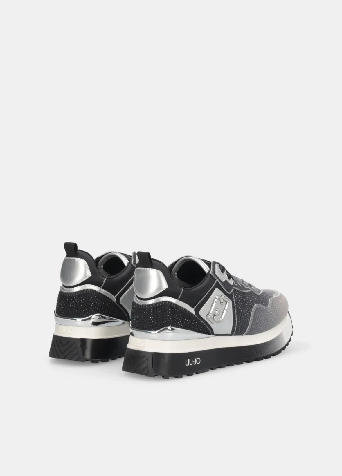 Sneakers platform full strass