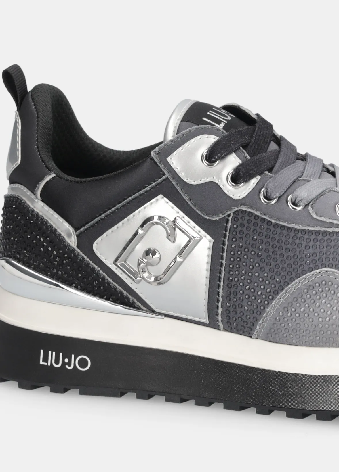 Sneakers platform full strass