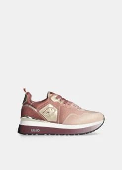 Sneakers platform full strass