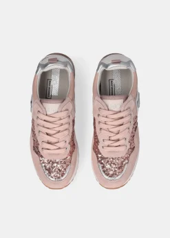 Sneakers platform in paillettes