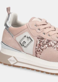 Sneakers platform in paillettes