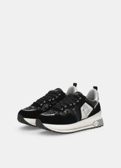 Sneakers platform in paillettes