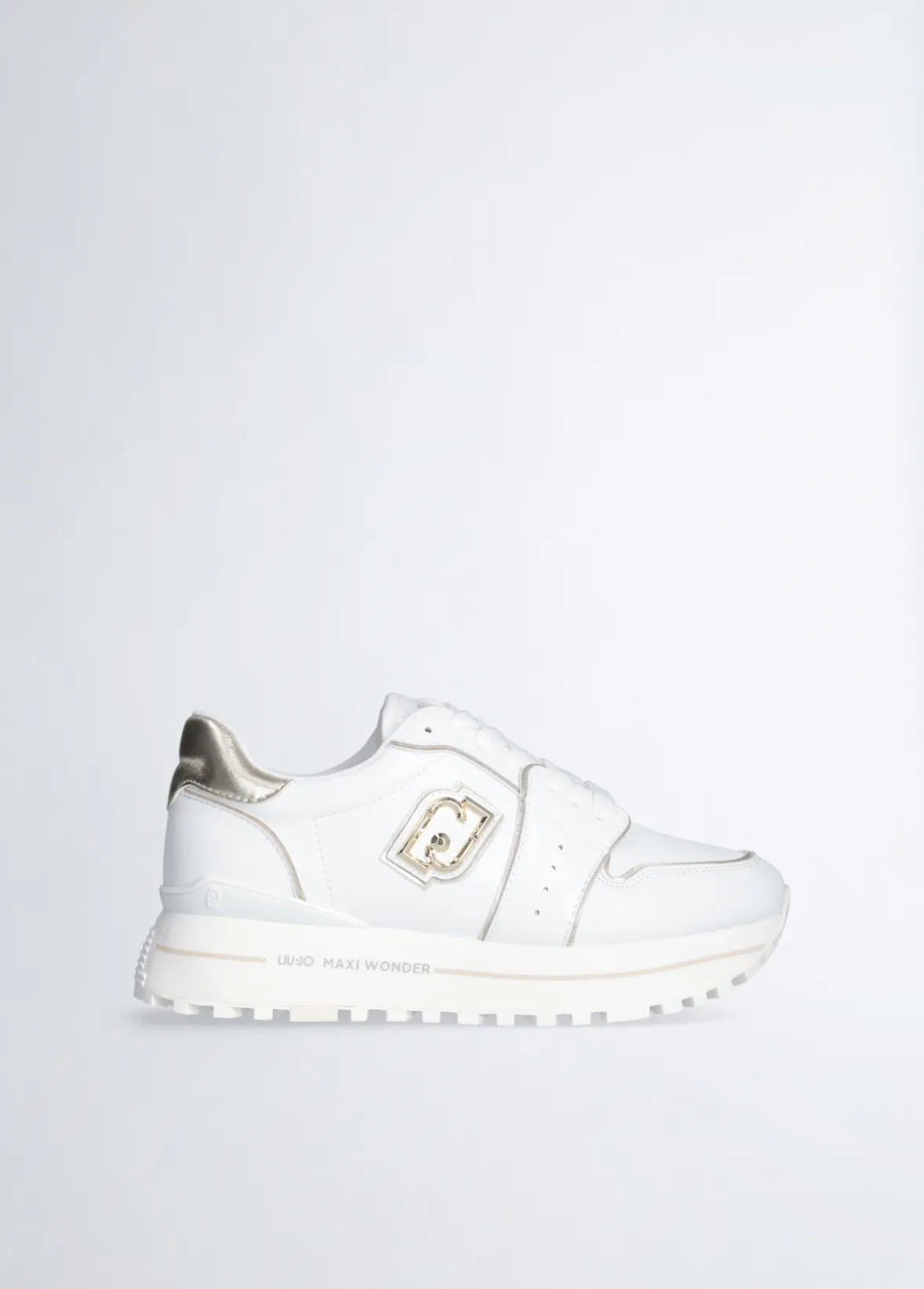 Sneakers platform in pelle