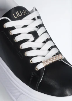 Sneakers platform in pelle