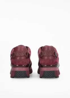 Sneakers platform in pelle