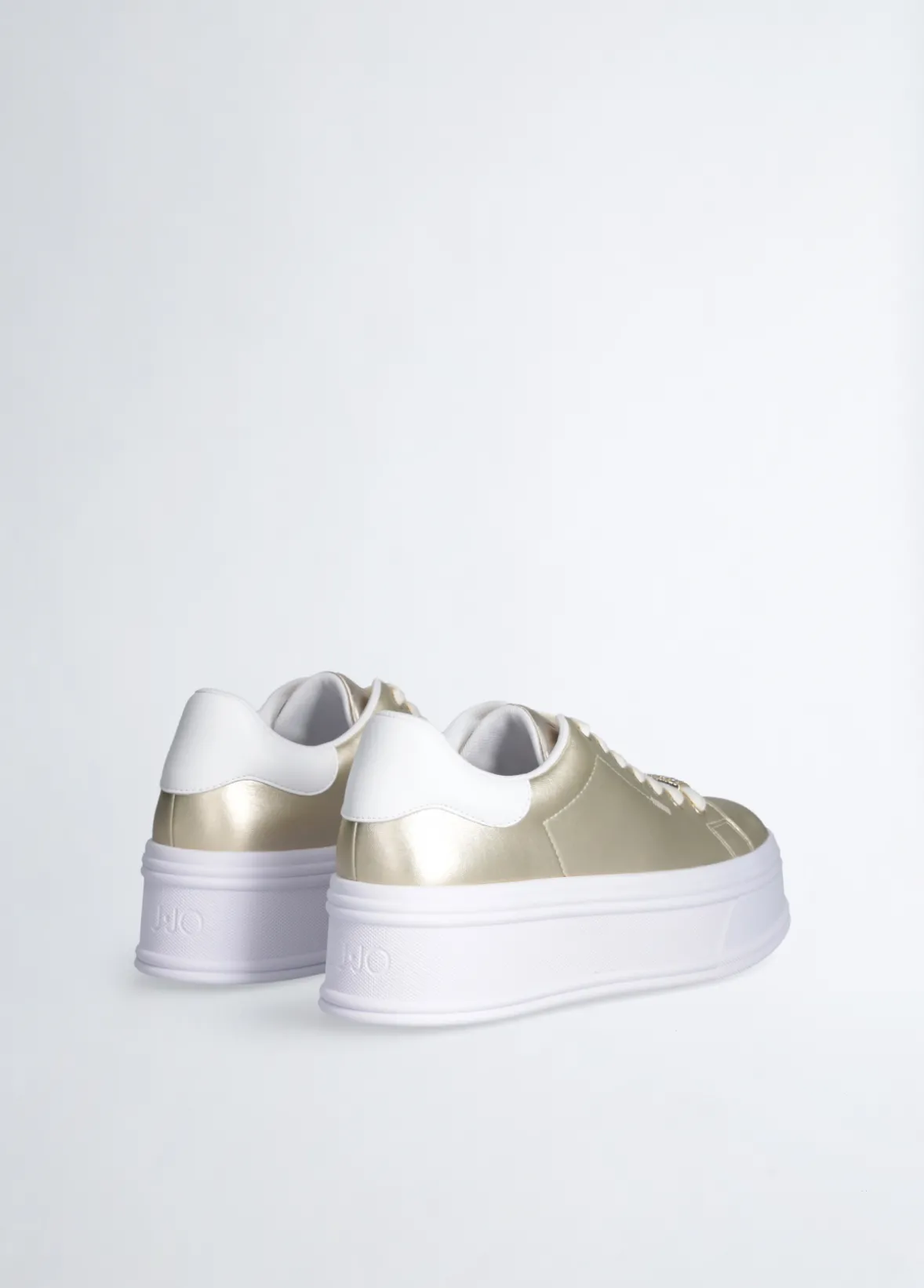 Sneakers platform in pelle