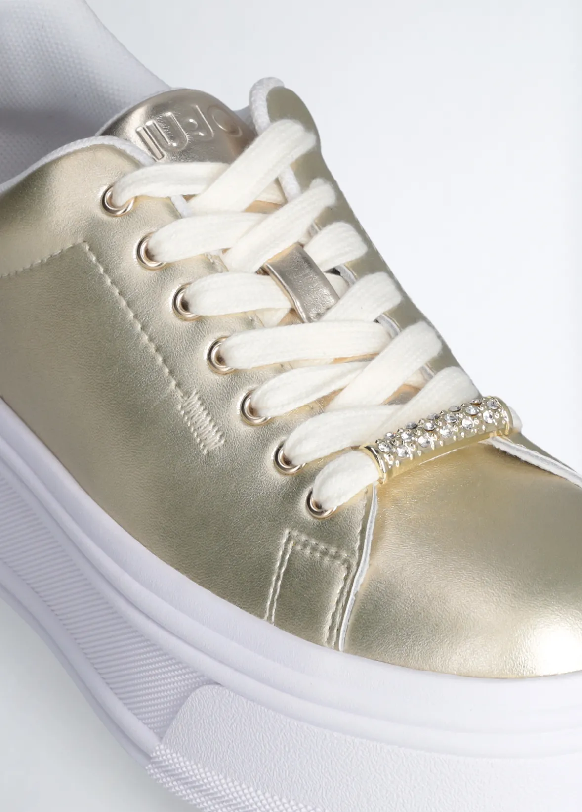 Sneakers platform in pelle