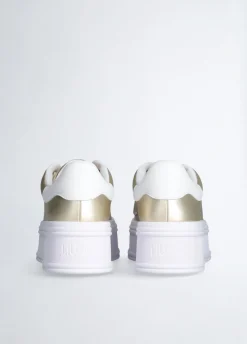 Sneakers platform in pelle