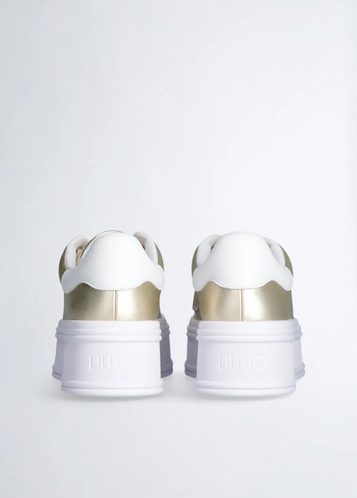 Sneakers platform in pelle