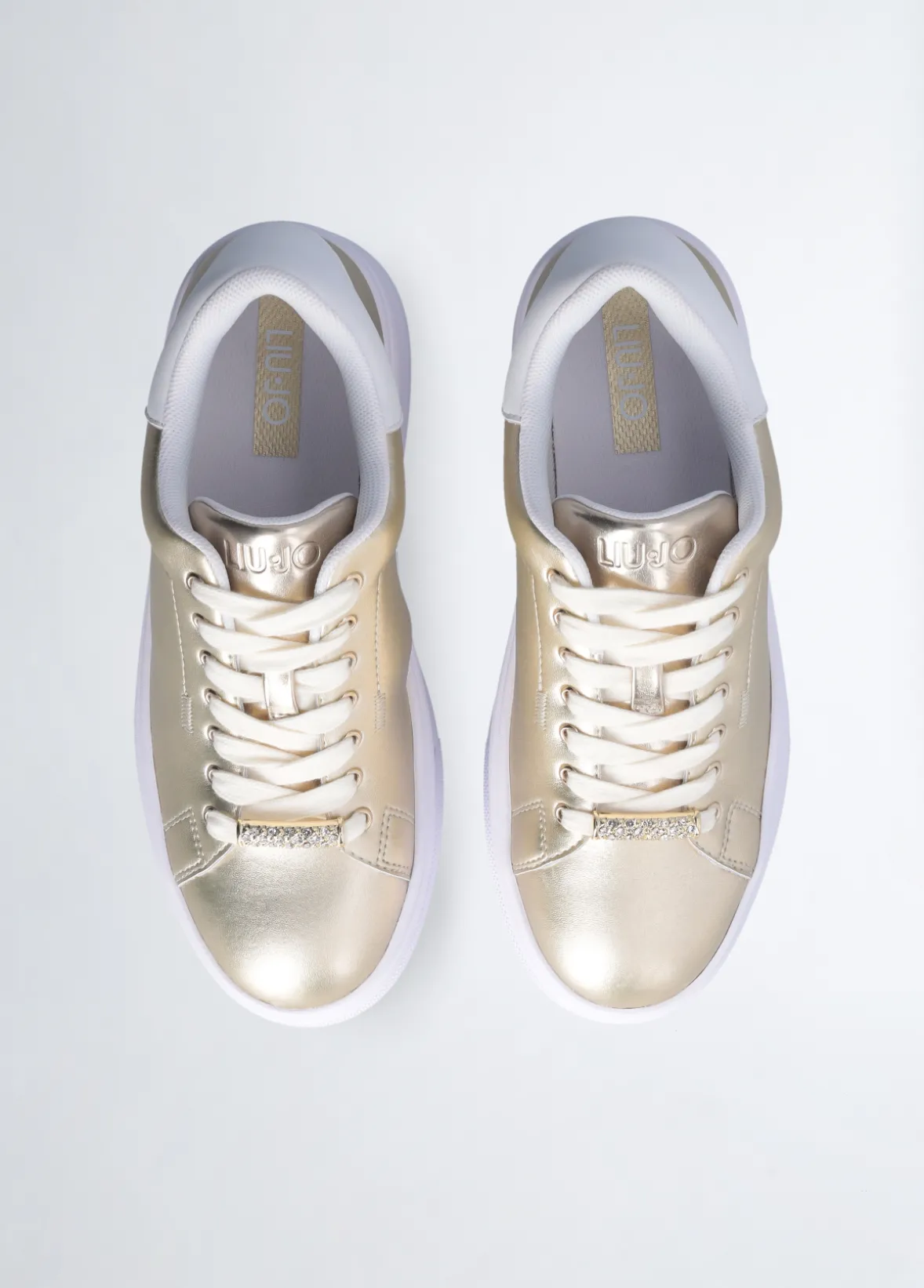 Sneakers platform in pelle
