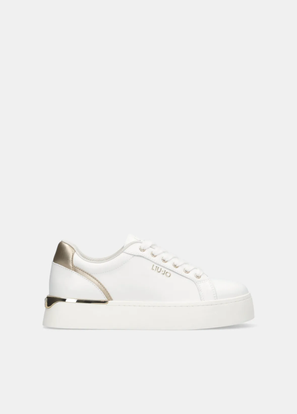 Sneakers platform in pelle