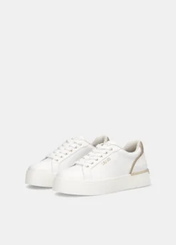 Sneakers platform in pelle