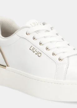Sneakers platform in pelle