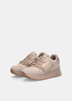 Sneakers platform in pelle