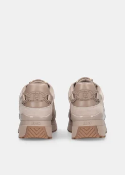 Sneakers platform in pelle