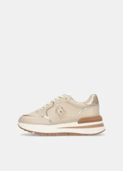 Sneakers platform in pelle