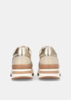 Sneakers platform in pelle