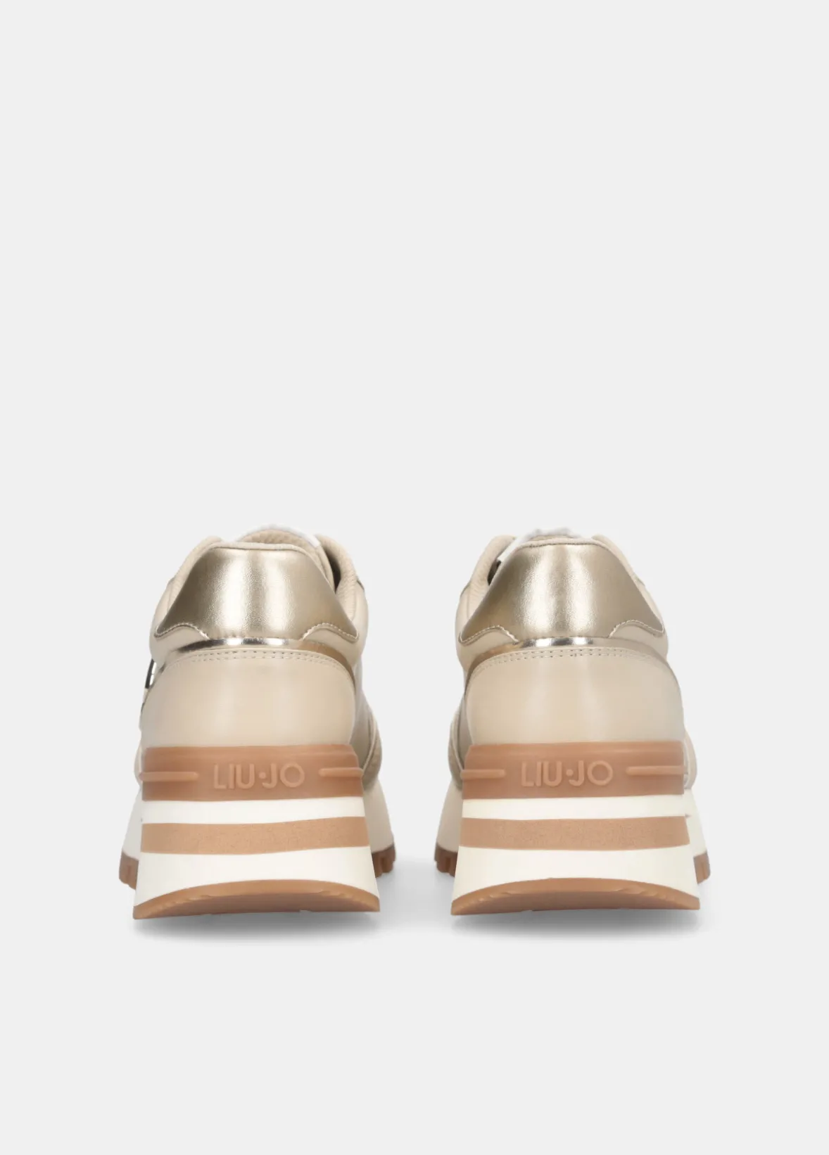 Sneakers platform in pelle