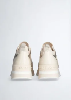 Sneakers platform in pelle