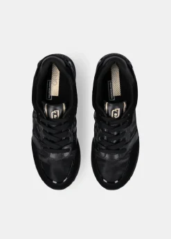 Sneakers platform in pelle