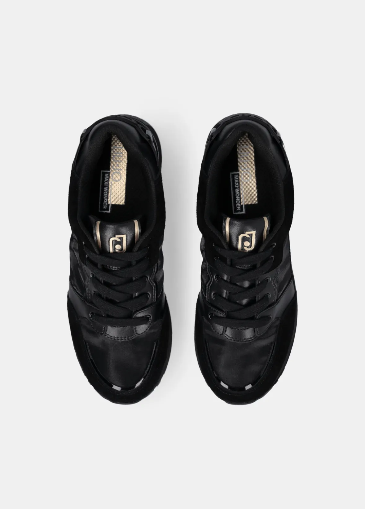 Sneakers platform in pelle