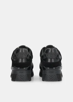 Sneakers platform in pelle