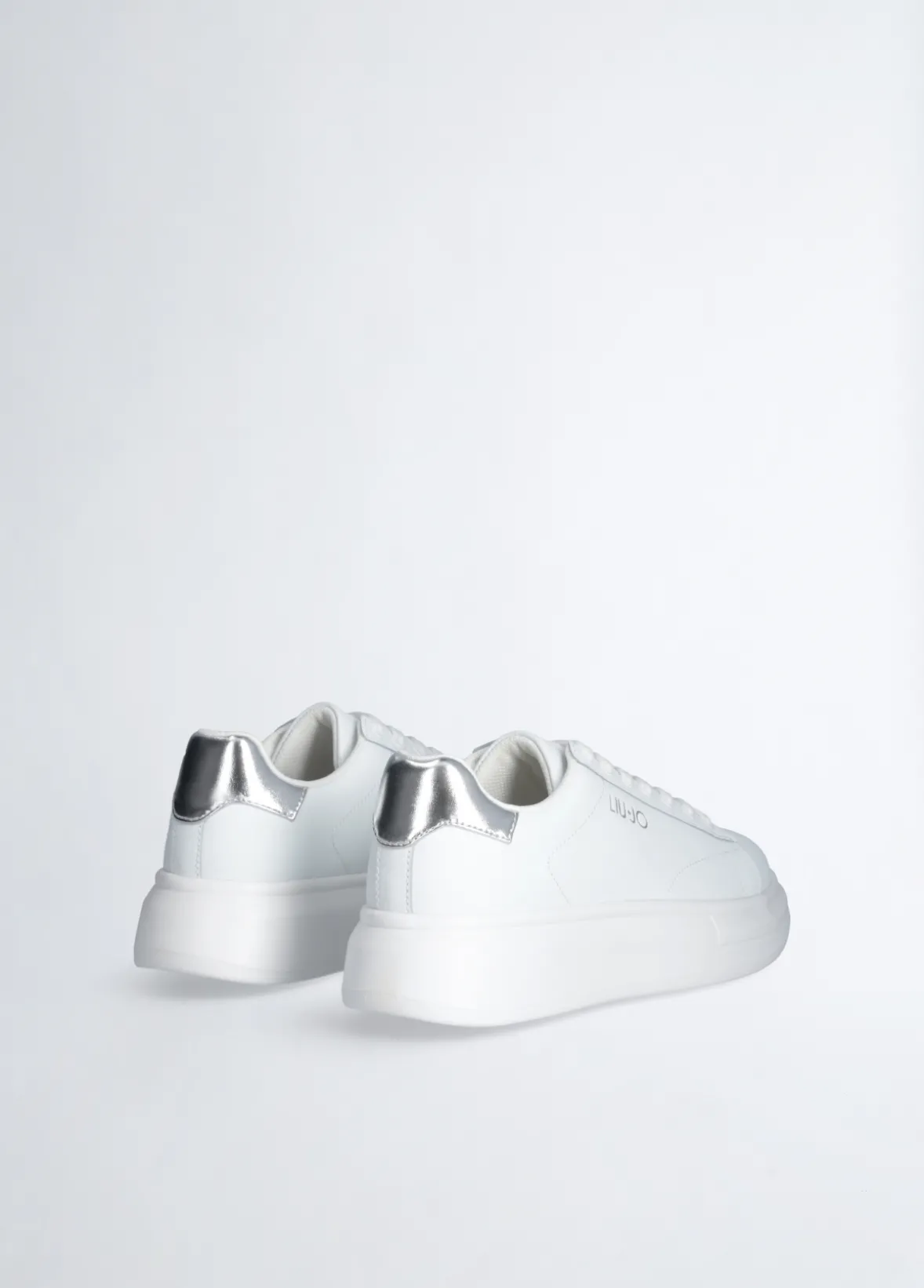 Sneakers platform in pelle