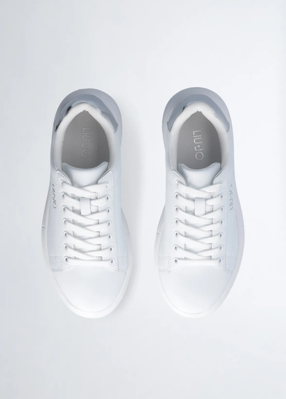 Sneakers platform in pelle
