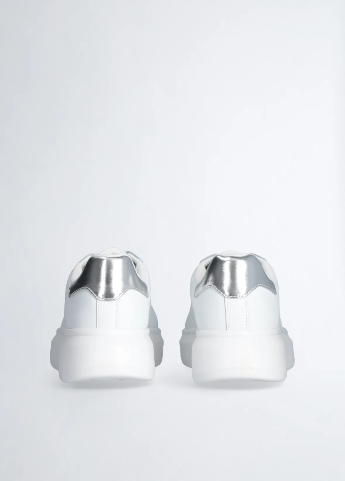 Sneakers platform in pelle