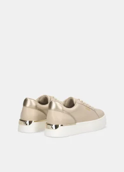 Sneakers platform in pelle