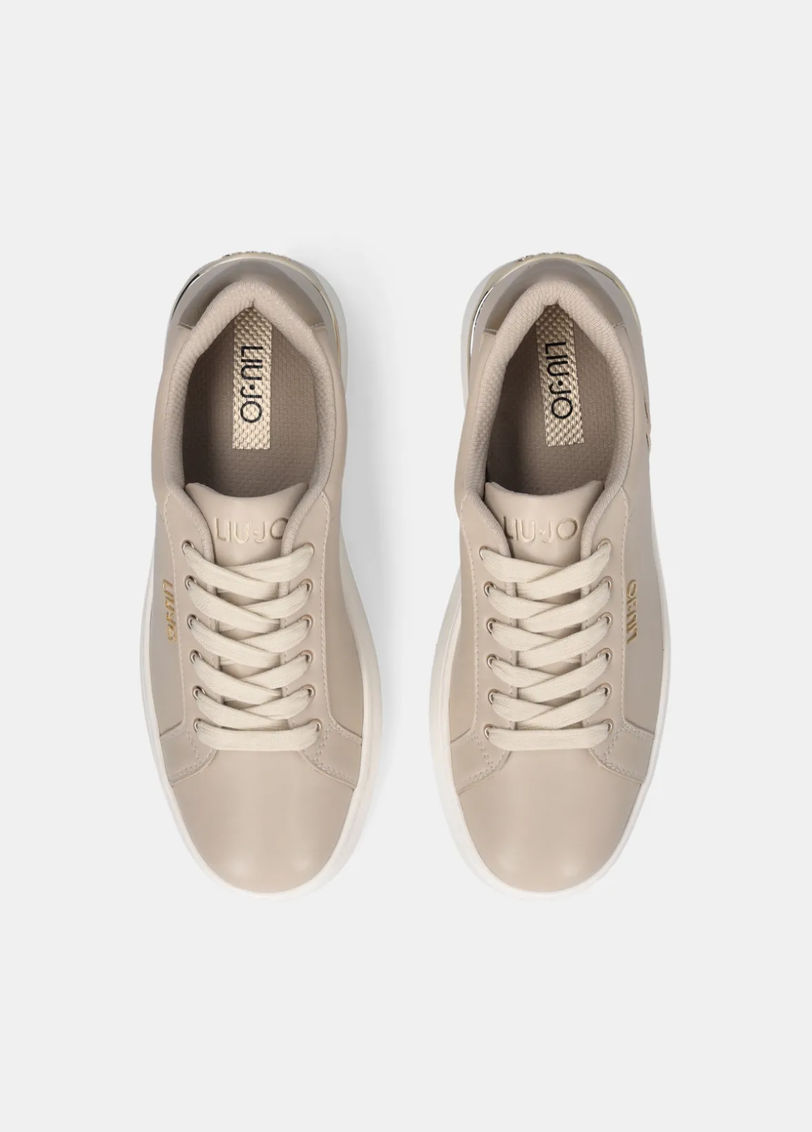 Sneakers platform in pelle